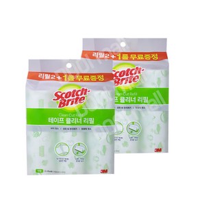 3M 테이프클리너 리필 대형 2+1 스카치브라이트, 2개