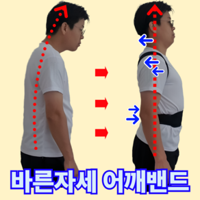 현라이프 목 어깨 등 허리 바른 자세 교정 밴드, 1개, 여성