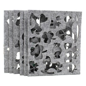 6pcs 양모 펠트 금형 바늘 펠트 DIY 공예 스텐실 아플리케 곰팡이 바느질 바느질 도구 수공예, 1개