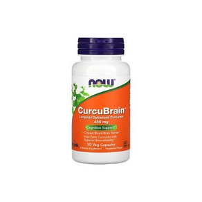 Now Foods CucuBain Cognitive Suppot 400 mg 50 Veg Capsules GMP Quality 773975, 1개