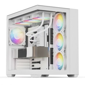 데이븐 DAVEN AQUARIUM 컴퓨터 PC 케이스 (화이트), 1개