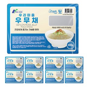 제주도 우리마을 우무채 300g 10팩 다이어트 저칼로리 우뭇가사리, 300g 10개, 10개