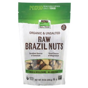 Oganic Bazil Nuts Unsalted 10 oz (284 g), 1개