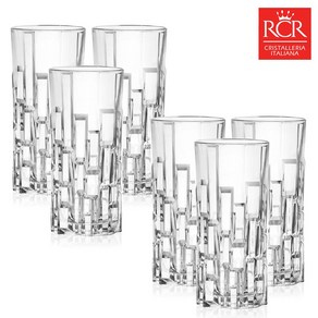 [RCR 정식수입] 에트나 크리스탈 위스키 하이볼잔 340ml 6P, 6개