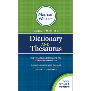 (영문도서) Merriam-Webster's Dictionary and Thesaurus Mass Market Paperbound