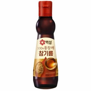 백설 답례품 선물세트 업소용 100% 통참깨 참기름 320ml, 1개