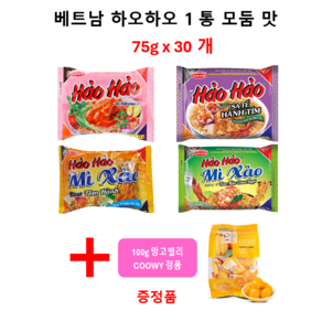 베트남 하오하오 4 가지 맛 75g x 30개