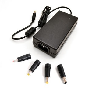 [두현일렉] 아답터 220V / 19V 3.42A [내경2.0~2.5mm/외경5.0~5.5mm] 전원 케이블 미포함 [4종 젠더 포함][비닐포장], 1개, 305339