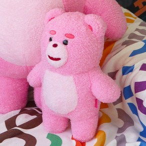 벨리곰 인형 뽀글이 캐릭터 동물 애착 선물 귀여운 핑크 곰인형, 벨리곰 뽀글이, 1개, 30cm
