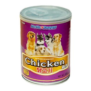 1+1 사료 안먹는 강아지 닭고기캔 강아지통조림 멍멍이간식 펫밥, 낱개, 400g, 1개