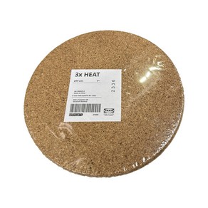 이케아 정품 HEAT 헤아트 코르크 냄비 받침, 3개