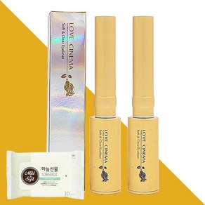 러브시네마 소프트&클리어 아이라이너 골드 7ml 2개(+하늘선물 물티슈 10매), 2개