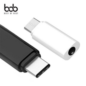 bob 포치 3.5mm 이어폰 단일 변환젠더 어댑터 잭 7 C타입 갤럭시A9프로 goa*715cy, 포치C타입3.5mm젠더_블랙