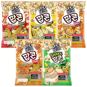 사조 전자레인지용 팝콘 5종세트(오리지날+버터맛+달콤한맛+카라멜맛+어니언맛), 1개, 72g