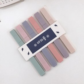 필기구 학용품 펜 드로잉 형광펜 세트 하이라이터 ETC-8012, 마카롱
