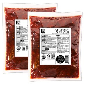 대용량 밑반찬 한성 양념깻잎 1kg