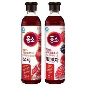 청정원 홍초 900ml 석류 1개 +복분자 1개