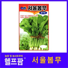 헬프팜 서울봄무 30g 종자 열무 씨앗 진흥종묘, 1개