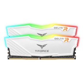 TeamGoup T-Foce DDR4-3200 CL16 Delta RGB 화이트 패키지 서린 (16GB(8Gx2)), 단품, 2개