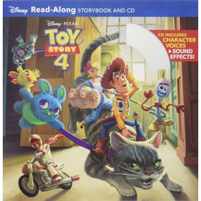 Toy Stoy 4 Read-Along Stoybook and CD 토이스토리4:CD includes Chaacte Voices & Sound Effects!, Disney Pess