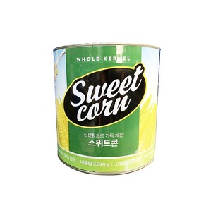 웰루츠 스위트콘 2.840g 업소용 대용량 통조림 옥수수 콘, 1개, 2840g