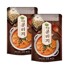 맑은물에 국산 콩비지 400g, 2개