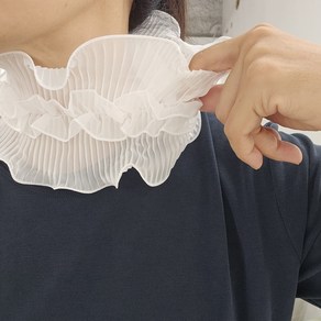 핑크팡 목 자외선차단 넥스카프 프릴 여성골프 넥플리츠, 1개, 베이지