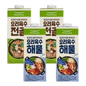 풀무원 요리육수 1000ml 2개씩 (해물 + 전골) 국물요리 간편육수, 2개, 1l