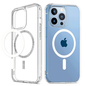 Iphone 15/16 seies 등에 대한 크리스탈 클리어 Magsafe 호환 폰 케이스 - 무선 충전 아크릴 보호 커버, 카메라 풀커버 않고, 1개