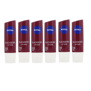 Nivea 니베아 립케어 립밤 블랙베리 0.17oz(4.8g) 6개 Lip Care Blackberry