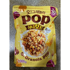 마켓오네이처 오!그래놀라 팝 허니오트, 1kg, 1개