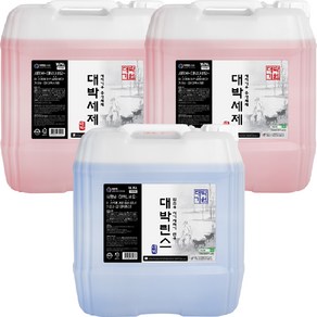 업소용 대박식기세척기 세제 2개 + 린스 1개 18.75L 프리미엄 원료 대용량, 1세트