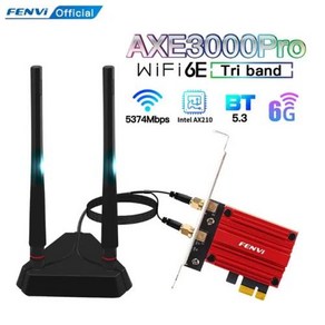 PC주변기기 AliExpess 컬렉션 FENVI WiFi 어댑터 6E AX210 5374Mbps Ti Band 2.4G/5G/6Ghz Blue-tooth 5.3 802.11AX, 01 PCE-AXE3000