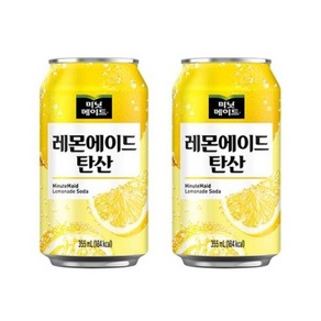 해태 미닛메이드 레몬에이드 탄산, 355ml, 24개