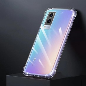 카메라 보호 투명 케이스 VIVO V21 E 4G 5G 에어백 충격 방지 소프트 얇은 실리콘 커버 휴대폰 리, 02 VIVO V21, 01 공간, 1개