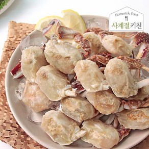 [사계절키친] 국내산 손질 절단꽃게(중) 1키로, 1kg (중, 30조각내외), 1개