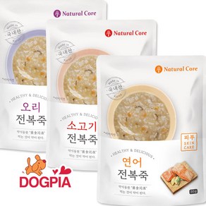 네츄럴코어 영양가득 보양식 전복 죽 50g (관절 면역 피부), 혼합, 15개