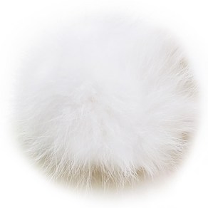 보띠랑스 여우 털방울-대 12cm 방울 FOX FUR 폼폼 폭스퍼, 01화이트, 1개