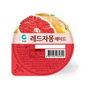 청정원 레드자몽에이드 100ml 컵음료, 1개