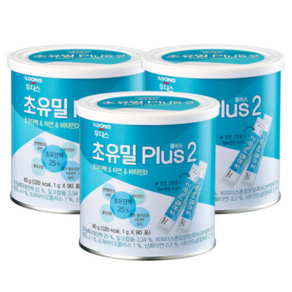 후디스 초유밀 플러스 2단계 - 3캔, 90g, 3개