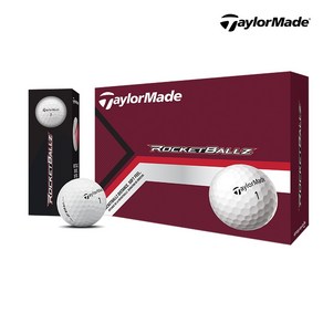 테일러메이드 2025 RBZ 로켓볼즈 RocketBallz 골프공 2피스 12알, 화이트, 1개, 12개입