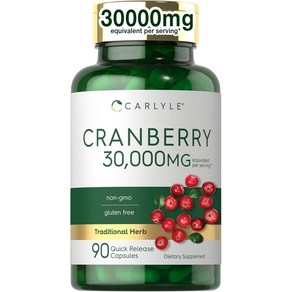 크랜베리 50배 농축 30000mg 초고함량 90캡슐 비타민C 미국산 Cranberry