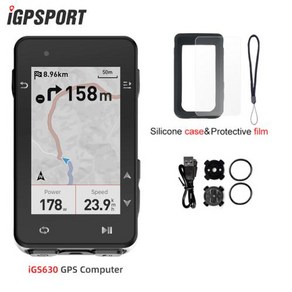 IGPSPORT 자전거 속도계 센서 iGS630 GPS 컴퓨터 글로벌 오프라인 지도 내비게이션 사이, 1개, 1) iGS630