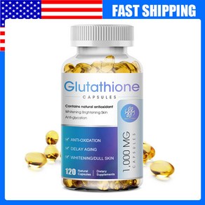 120 Pills L-Glutathione Capsules 1000MG Natural Anti-Aging Skin Whitening Caps