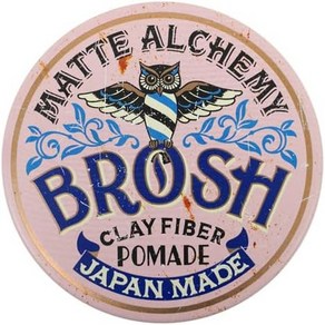 일본직발송 6. BROSH CLAY FIBER POMADE 120G 광택 없음 미디엄 홀드 B0D2HWCHSN, One Size, 1개