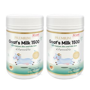 하이웰 프리미엄 산양유 1500mg 300정 2통 Hiwell Premium Goats' Milk