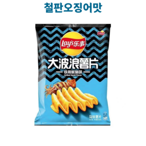 주이유통 레이즈 감자칩 LAYS 독특한 맛 철판오징어맛, 4개, 70g