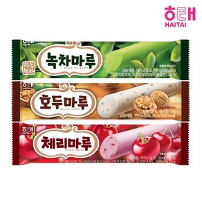 해태제과 [해태] 호두마루/체리마루/녹차마루 40개입 /아이스크림/간식, 체리마루 20개 + 녹차마루 20개