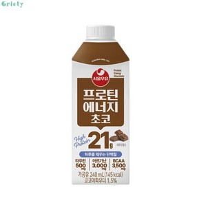 서울우유 프로틴 에너지 초코240ml x 18개입, 240ml, 18개