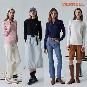 [머렐(MERRELL)] 머렐 24FW 여성 상의 세트 4종 (모크넥 2종 + 반집업 2종)